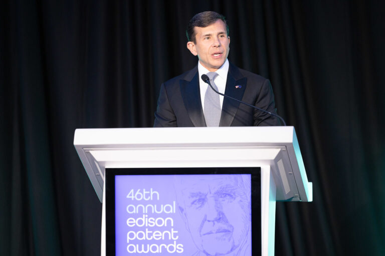 John Crowley on stage